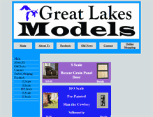 Tablet Screenshot of greatlakesmodels.com